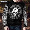 Viking Till Valhalla Never Kneel Tattoo 3D Sweatshirt